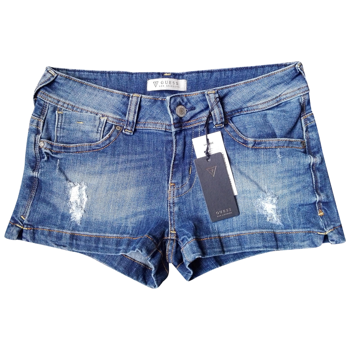 Blue denim - jeans shorts GUESS Blue 